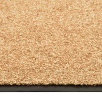 Produktbild för Dörrmatta tvättbar gräddvit 90x150 cm