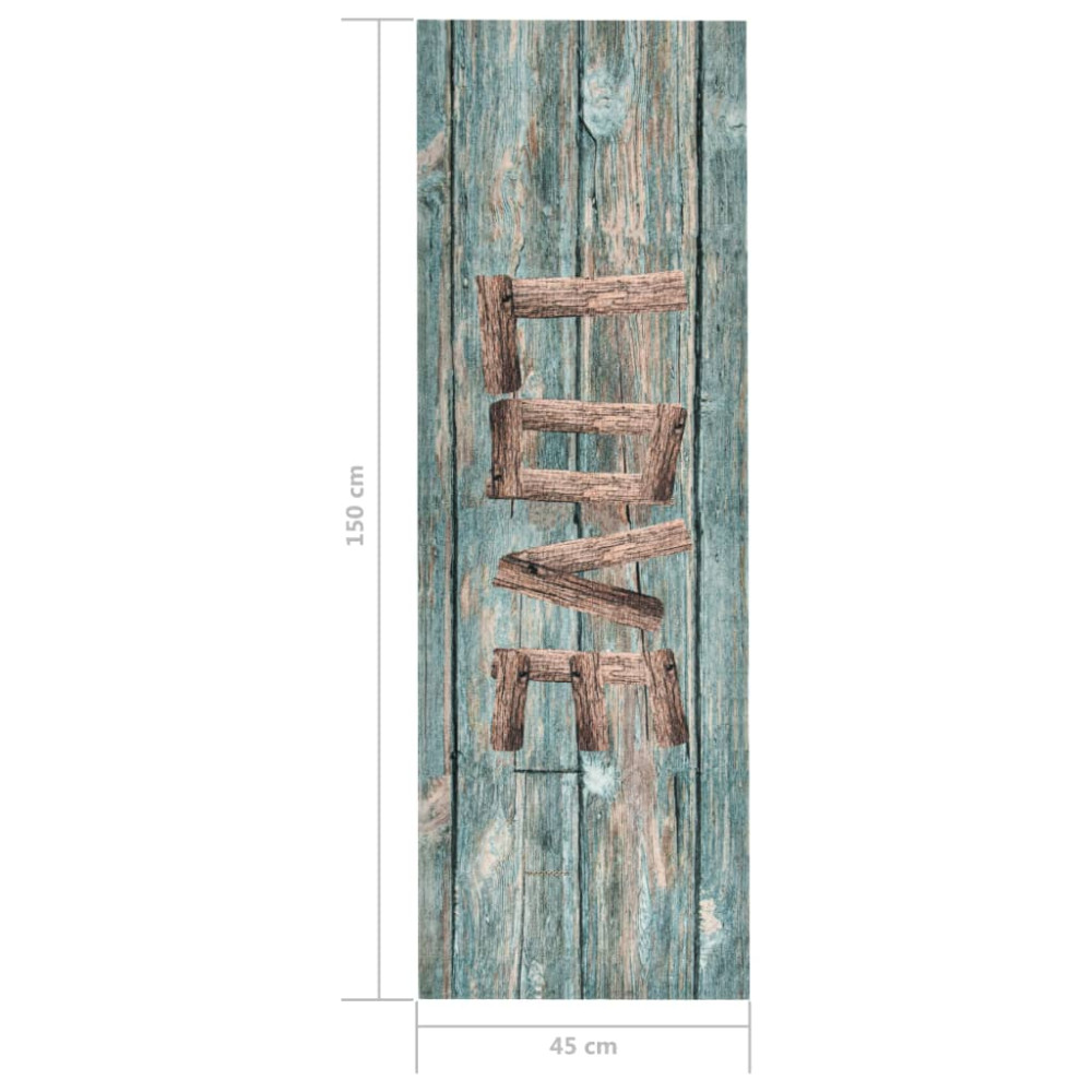 Produktbild för Köksmatta maskintvättbar love 45x150 cm