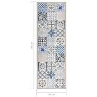 Produktbild för Köksmatta maskintvättbar mosaik 60x180 cm