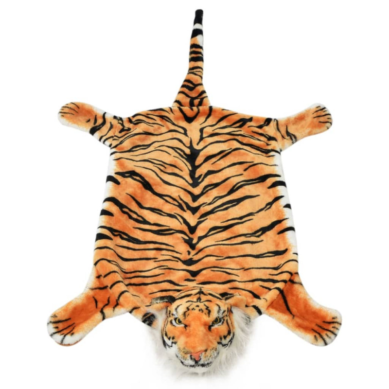 Produktbild för Tigermatta plysch 144 cm brun