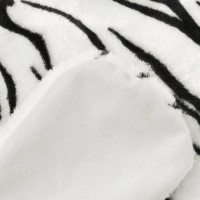 Miniatyr av produktbild för Tigermatta plysch 144 cm vit