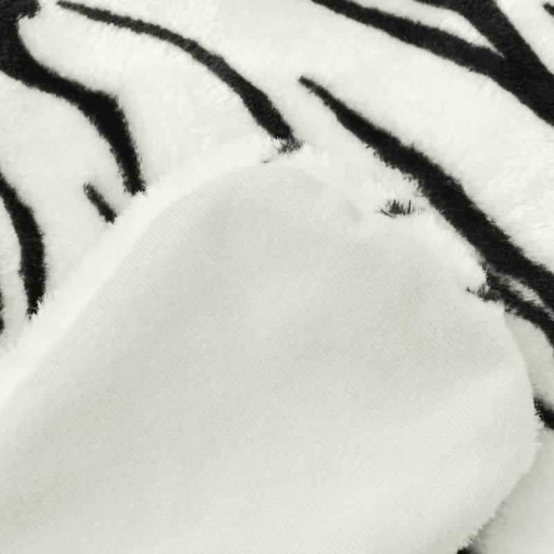 Produktbild för Tigermatta plysch 144 cm vit