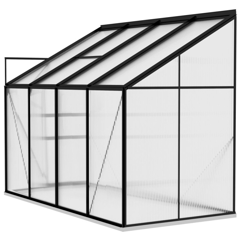 Produktbild för Växthus antracit aluminium 5,24 m³