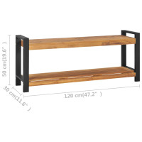 Produktbild för Bänk 120 cm massiv teak