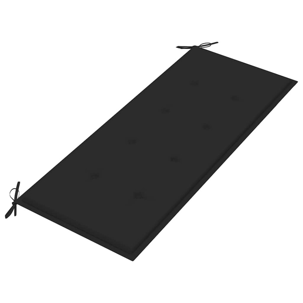 Produktbild för Trädgårdsbänk 2-sits med dyna 120 cm massivt eukalyptusträ