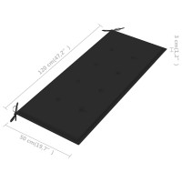 Produktbild för Trädgårdsbänk 2-sits med dyna 120 cm massivt eukalyptusträ