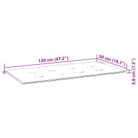 Produktbild för Trädgårdsbänk 2-sits med dyna 120 cm massivt eukalyptusträ