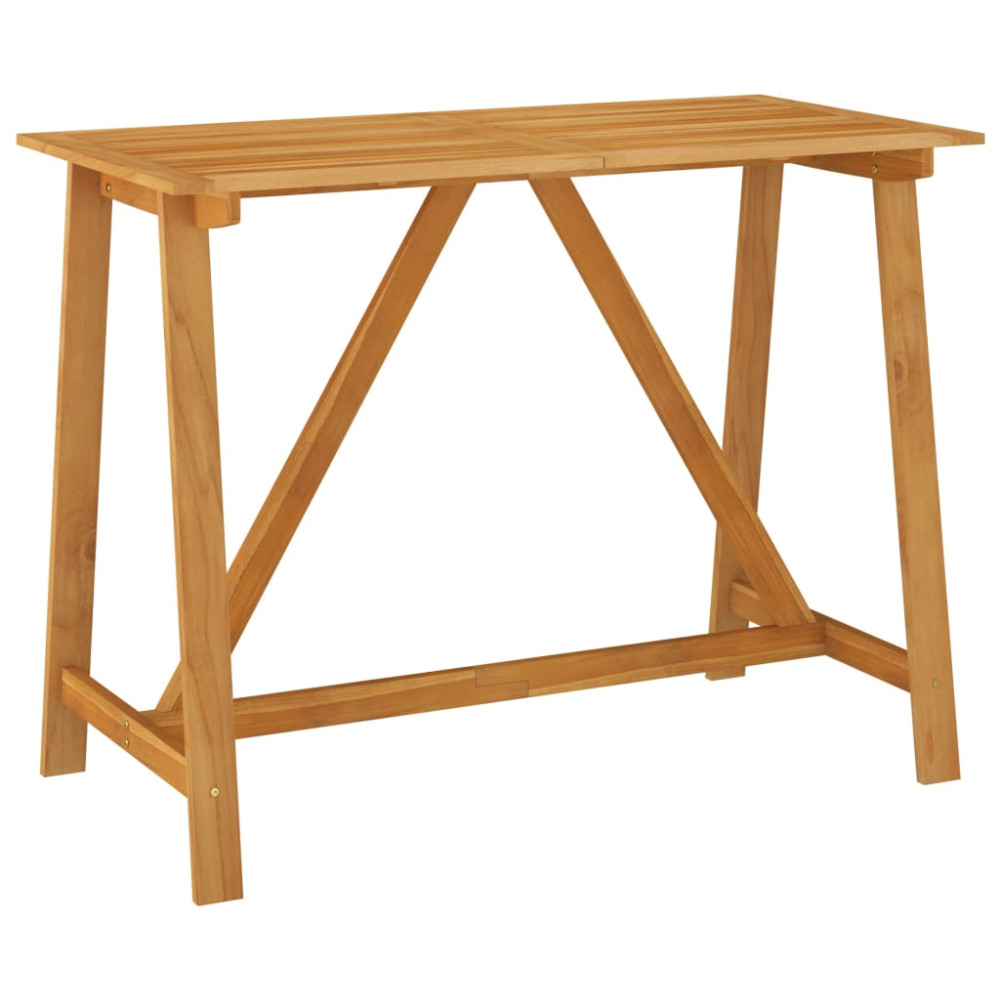Produktbild för Barbord för trädgården 140x70x104 cm massivt akaciaträ