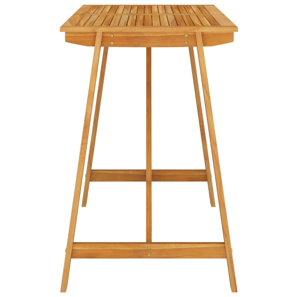 Produktbild för Barbord för trädgården 140x70x104 cm massivt akaciaträ
