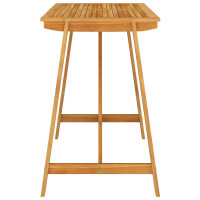 Produktbild för Barbord för trädgården 140x70x104 cm massivt akaciaträ