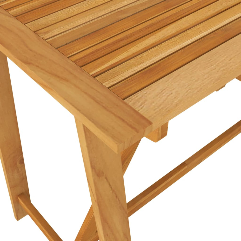 Produktbild för Barbord för trädgården 140x70x104 cm massivt akaciaträ