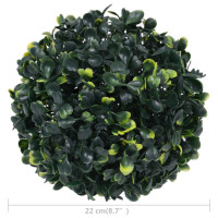 Produktbild för Konstgjorda buxbombollar 2 st 22 cm