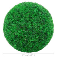 Produktbild för Konstgjorda buxbombollar 2 st 27 cm
