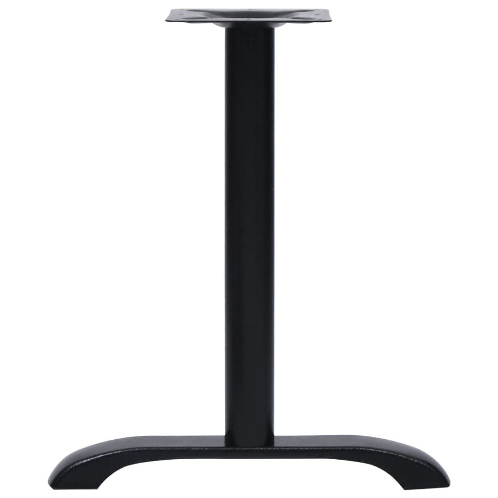 Produktbild för Bistro bordsben 2 st svart 61x8x72 cm gjutjärn