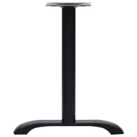 Produktbild för Bistro bordsben 2 st svart 61x8x72 cm gjutjärn