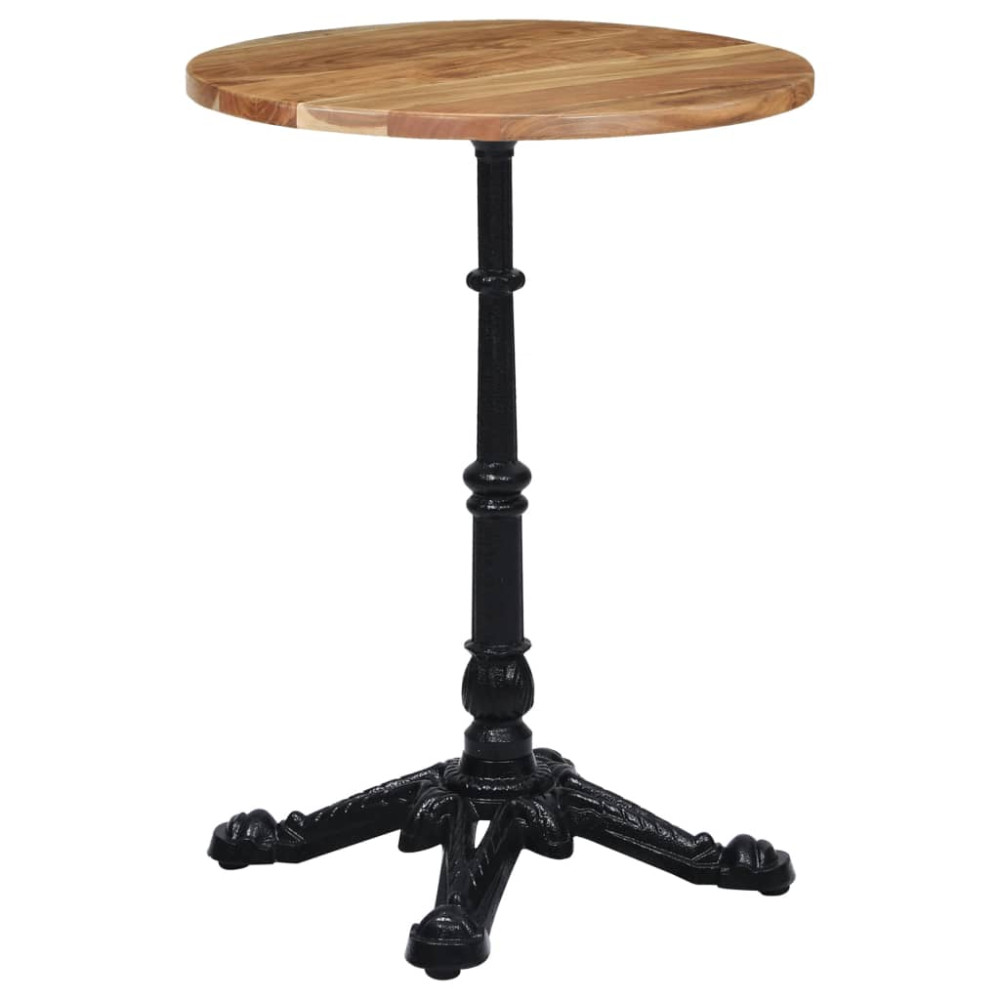 Produktbild för Bistro bordsben svart 52x52x72 cm gjutjärn