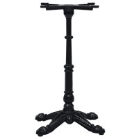 Produktbild för Bistro bordsben svart 52x52x72 cm gjutjärn
