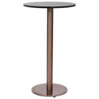 Produktbild för Bordsben för cafébord guld Ø45x107 cm rostfritt stål