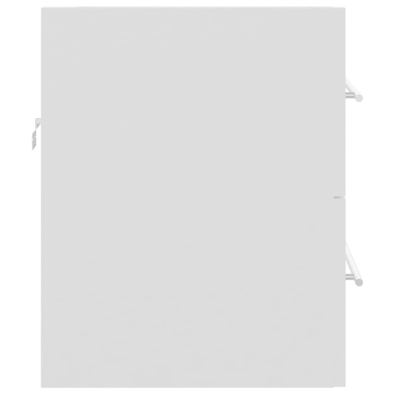 Produktbild för Tvättställsskåp vit 60x38,5x48 cm spånskiva