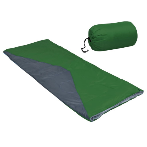 vidaXL Lätt sovsäck rektangulär grön 1100 g 10°C