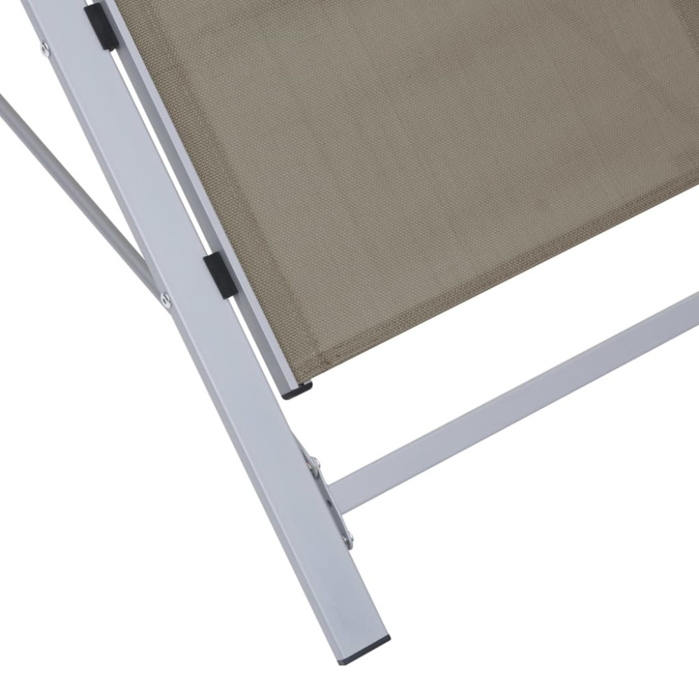 Produktbild för Solstol textilen och aluminium taupe