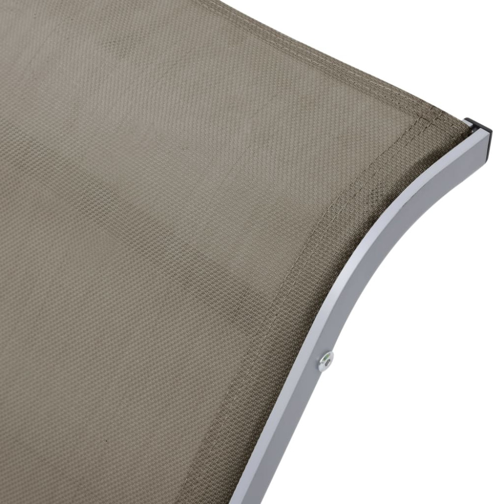 Produktbild för Solstol textilen och aluminium taupe