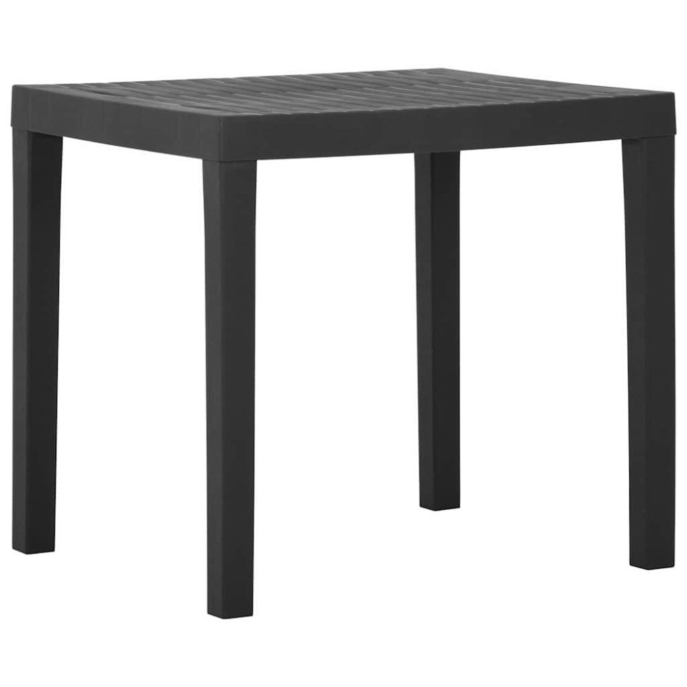 Produktbild för Trädgårdsbord grå 79x65x72 cm plast