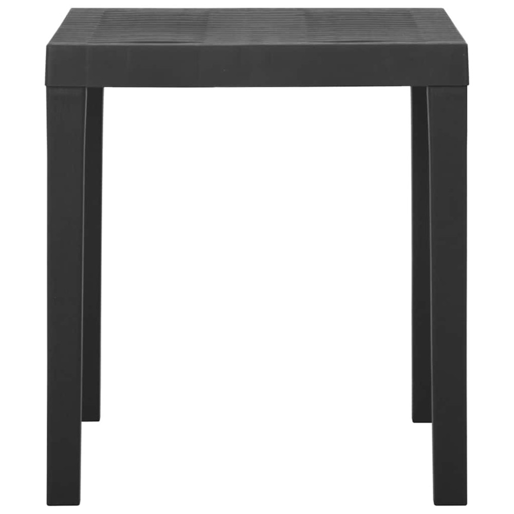 Produktbild för Trädgårdsbord grå 79x65x72 cm plast