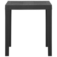 Produktbild för Trädgårdsbord grå 79x65x72 cm plast