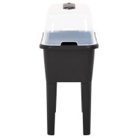 Produktbild för Upphöjd odlingslåda 77x38,7x82 cm PP