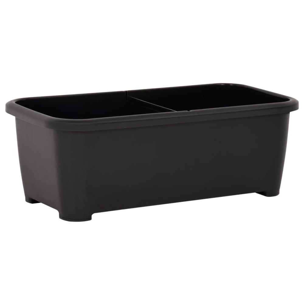 Produktbild för Upphöjd odlingslåda 77x38,7x82 cm PP