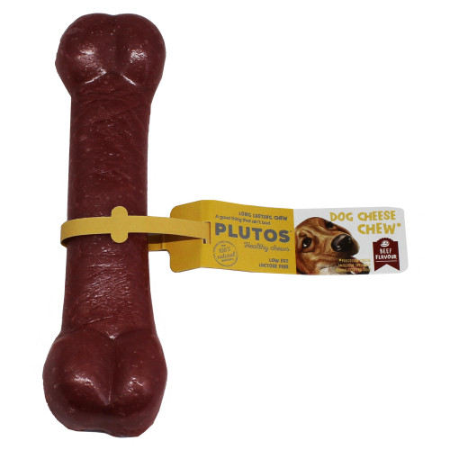 Pluto Hundtugg Plutos Cheese Medium Beef 10cm