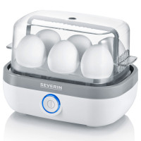 Miniatyr av produktbild för Äggkokare 6 ägg vit LED & ljud vit EK3164