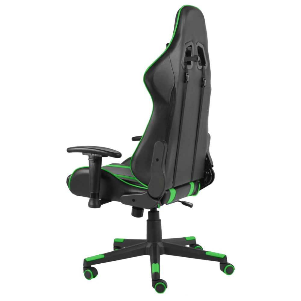 Produktbild för Snurrbar gamingstol grön PVC