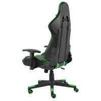 Produktbild för Snurrbar gamingstol grön PVC