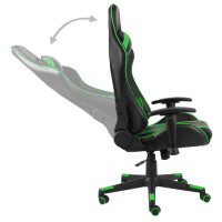 Produktbild för Snurrbar gamingstol grön PVC