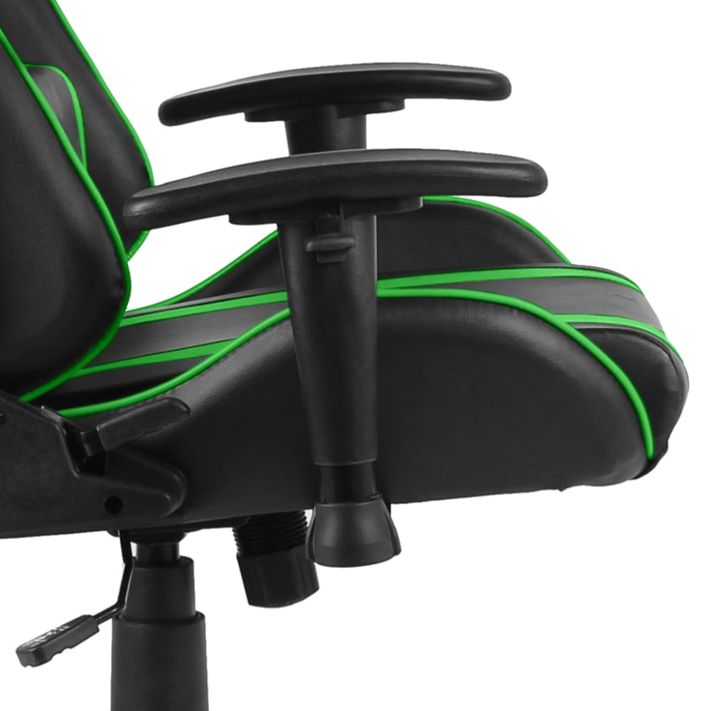 Produktbild för Snurrbar gamingstol grön PVC
