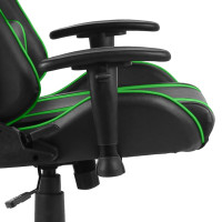 Produktbild för Snurrbar gamingstol grön PVC