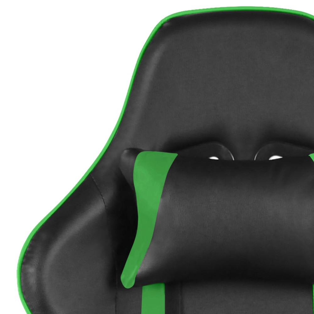 Produktbild för Snurrbar gamingstol grön PVC