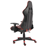 Produktbild för Snurrbar gamingstol röd PVC