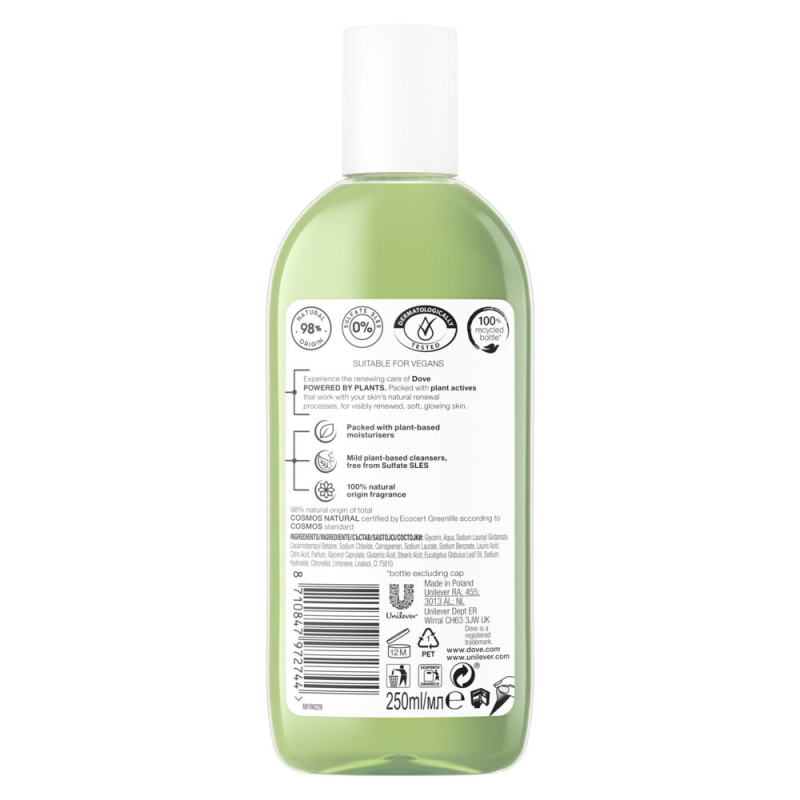 Produktbild för Dove Body Oil Wash Eucalyptus 250 ml