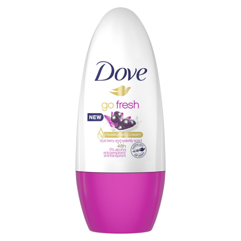 Produktbild för Dove Go Fresh Acai & Water Lily Roll-On 50 ml