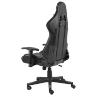 Produktbild för Snurrbar gamingstol grå PVC