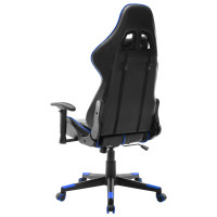 Produktbild för Gamingstol svart och blå konstläder