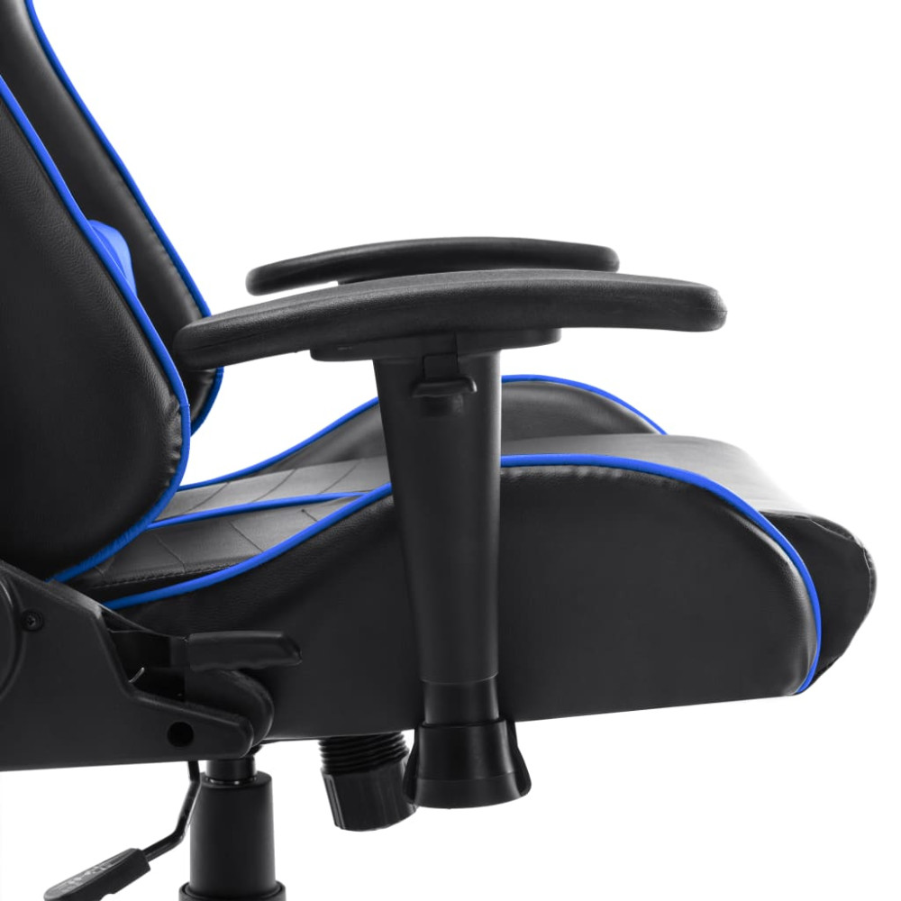 Produktbild för Gamingstol svart och blå konstläder
