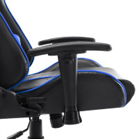 Produktbild för Gamingstol svart och blå konstläder