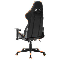 Produktbild för Gamingstol svart och orange konstläder