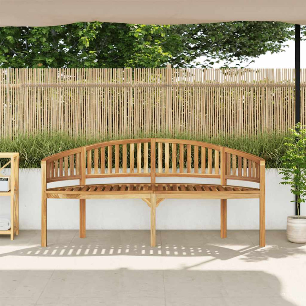 Produktbild för Bananbänk 180 cm massiv teak