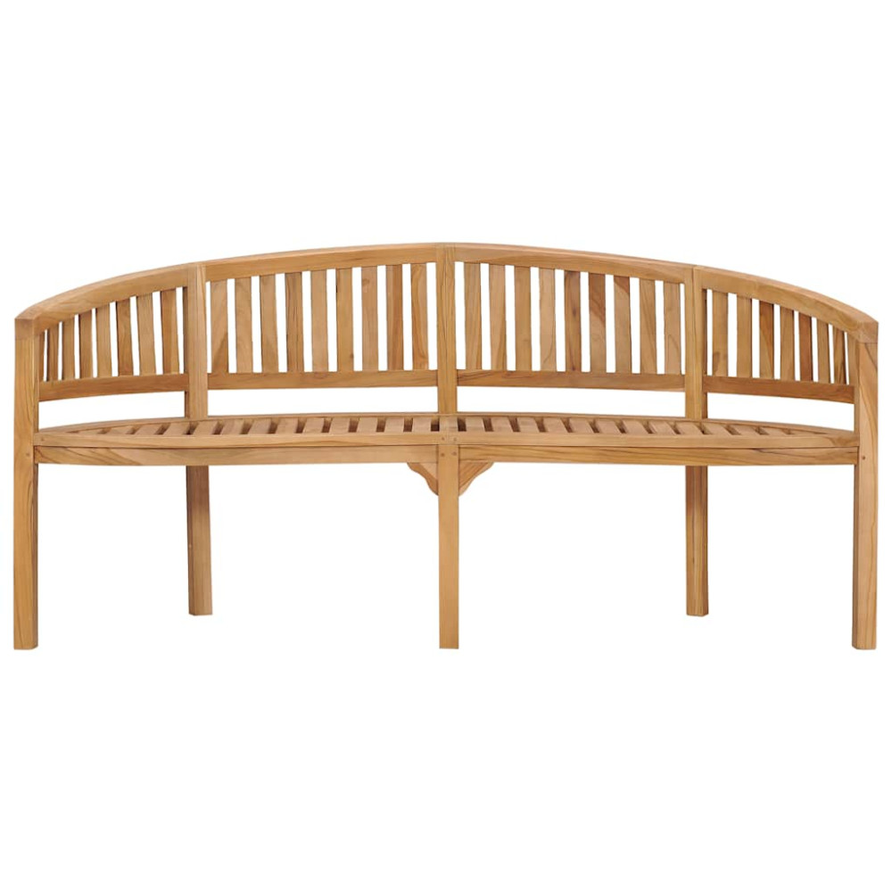 Produktbild för Bananbänk 180 cm massiv teak