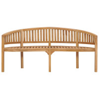 Produktbild för Bananbänk 180 cm massiv teak